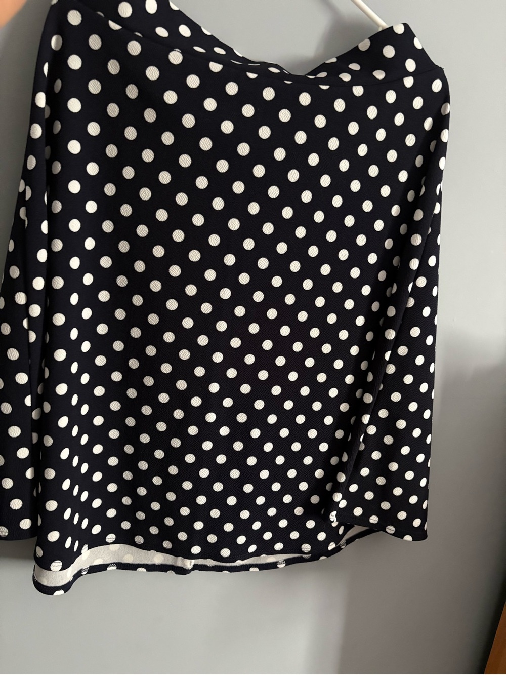 Women's Black and White Polka Dot Skirt